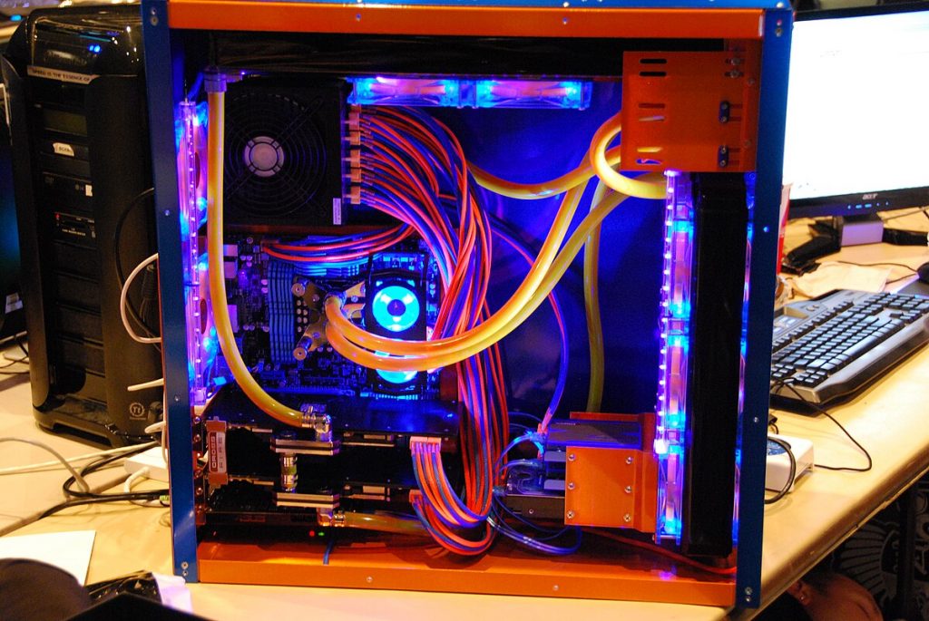 Custom PC with water cooling